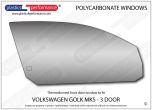 VOLKSWAGEN - Golf Mk5 - Lexan Polycarbonate right front door window