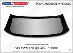 VOLKSWAGEN Golf MK6 5dr - Lexan Polycarbonate rear screen