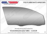 VOLKSWAGEN - Golf Mk6 - Lexan polycarbonate right hand front door window