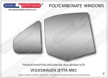 VOLKSWAGEN Jetta Mk5 - Lexan Polycarbonate right rear door window