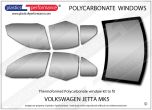 VOLKSWAGEN Jetta Mk5 - Lexan Polycarbonate window kit