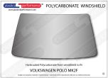 VOLKSWAGEN - Polo MK2F 86C - Hardcoated Lexan Polycarbonate front windshield