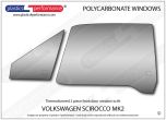 VOLKSWAGEN - Scirocco Mk2 - Lexan Polycarbonate left front door window