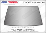 VOLKSWAGEN - Scirocco Mk2 - Hardcoated Polycarbonate front windscreen