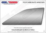 VOLKSWAGEN - Scirocco Mk2 - Lexan Polycarbonate left rear quarter window