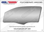 VOLKSWAGEN Up! 3dr - Lexan Polycarbonate left front door window