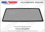 VOLVO - 740 Sedan - Lexan Polycarbonate rear screen