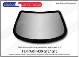 Ferrari F430 カタログ ビニールカバー付き FERRARI -F430 GT2/ GT3 - Hardcoated Lexan Polycarbonate front