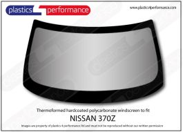 NISSAN 370Z - Hardcoated Lexan Polycarbonate front windscreen
