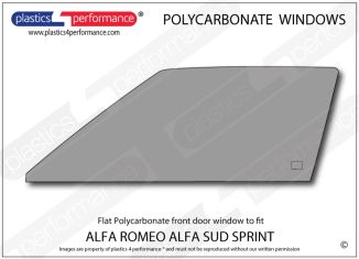 ALFA ROMEO - Sud Sprint - Lexan Polycarbonate left hand front door window