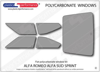 ALFA ROMEO - Sud Sprint - Lexan Polycarbonate window kit