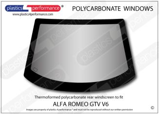 ALFA ROMEO - GTV V6 - Lexan Polycarbonate rear screen