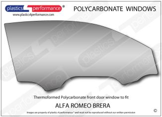 ALFA ROMEO - Brera - Lexan Polycarbonate right front door window