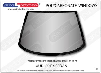 AUDI - 80 B4 Sedan - Lexan Polycarbonate rear screen