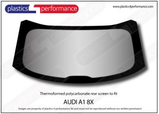 AUDI - A1 8X 3dr - Lexan Polycarbonate rear window