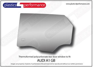 AUDI - A1 GB 5dr - Lexan Polycarbonate left rear door window