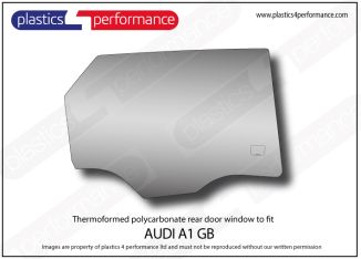 AUDI - A1 GB 5dr - Lexan Polycarbonate right rear door window