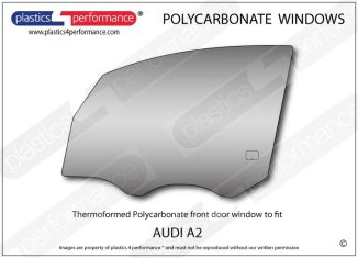 AUDI A2 - Lexan Polycarbonate left front door window