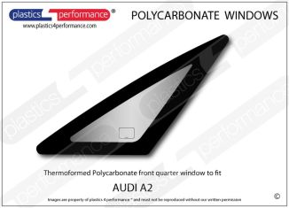 AUDI A2 - Lexan Polycarbonate left front quarter window