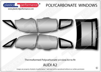 AUDI A2 - Lexan Polycarbonate window kit