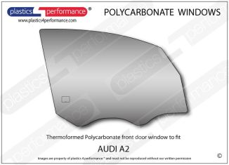 AUDI A2 - Lexan Polycarbonate right front door window