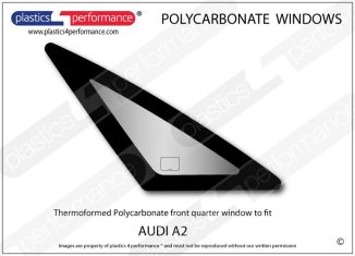AUDI A2 - Lexan Polycarbonate right front quarter window