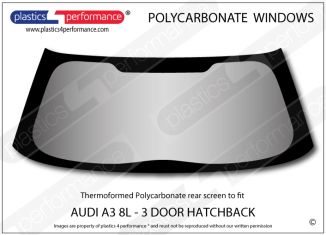 AUDI - A3 8L 3dr - Lexan Polycarbonate rear screen