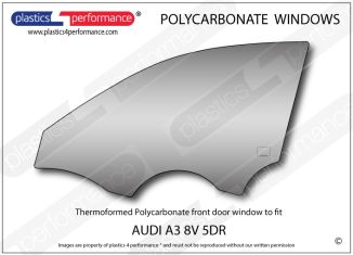 AUDI A3 / S3 / RS3 8V 5dr - Lexan Polycarbonate left front door window