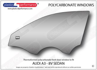 AUDI - A3 (8V) Sedan - Lexan Polycarbonate left front door window