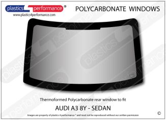 AUDI A3 / S3 / RS3 8Y Sedan - Lexan Polycarbonate rear screen