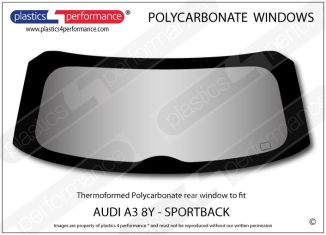 AUDI A3 / S3 / RS3 8Y Sportback - Lexan Polycarbonate rear window