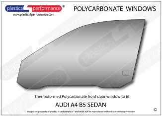 AUDI - A4 B5 Sedan - Lexan Polycarbonate left front door window