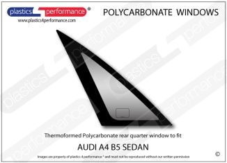 AUDI - A4 B5 Sedan - Lexan Polycarbonate left rear quarter window