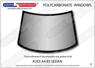 AUDI - A4 B5 Sedan - Lexan Polycarbonate rear screen