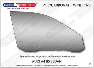 AUDI - A4 B5 Sedan - Lexan Polycarbonate right front door window