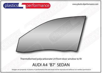 AUDI - A4 Saloon (B7) 2005 - 2008 - Lexan  polycarbonate LH front door window