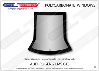 Audi R8 Gen 2 LMS GT3 - Lexan Polycarbonate rear window