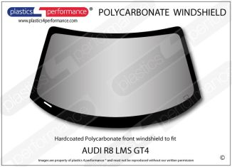 Audi R8 LMS GT4 - Hardcoated Lexan Polycarbonate front windshield