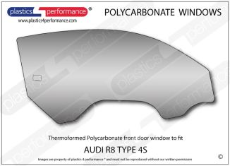 AUDI R8 Type 4S - Lexan Polycarbonate right front door window