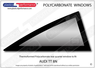 AUDI - TT (8N) - Lexan Polycarbonate right rear quarter window