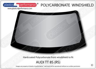 AUDI TT 8S - Hardcoated Lexan Polycarbonate front windshield