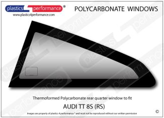 AUDI - TT 8S - Lexan Polycarbonate left rear quarter window