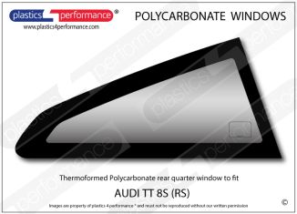 AUDI - TT 8S - Lexan Polycarbonate right rear quarter window