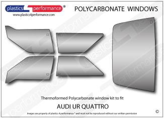 AUDI - UR Quattro - Lexan Polycarbonate window kit