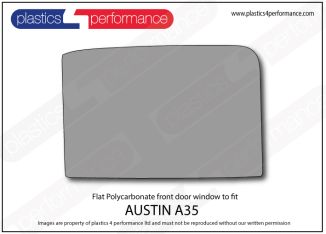 AUSTIN - A35 Lexan Polycarbonate left front door window