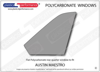 AUSTIN - Maestro - Lexan Polycarbonate right rear quarter window