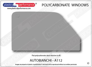 AUTOBIANCHI - A112 - Lexan Polycarbonate right front door window