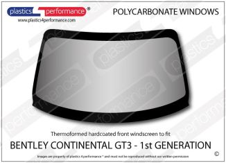 BENTLEY Continental GT3 - Lexan Polycarbonate front windscreen