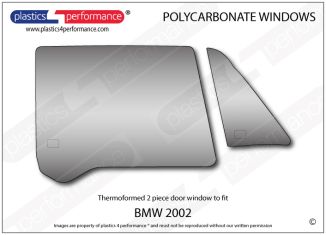 BMW - E20 2002 - Lexan Polycarbonate right front door window