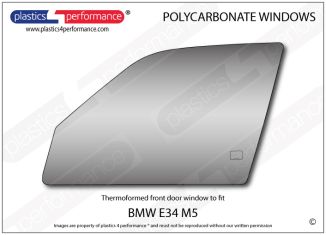 BMW - E34 M5 - Lexan Polycarbonate left front door window